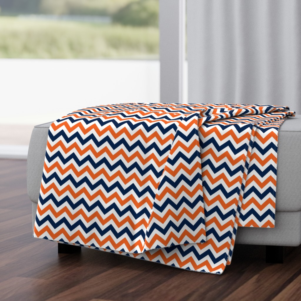 Navy and orange team color _Chevron