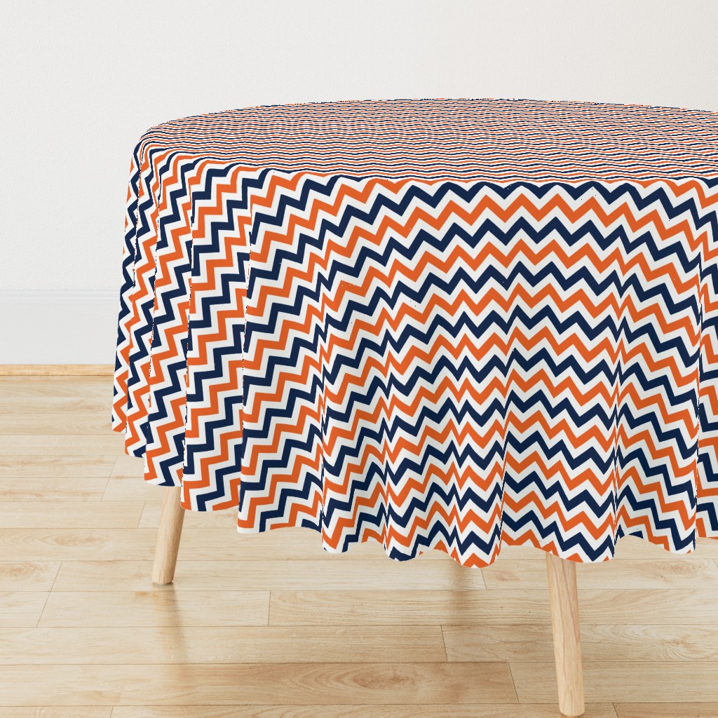 Navy and orange team color _Chevron