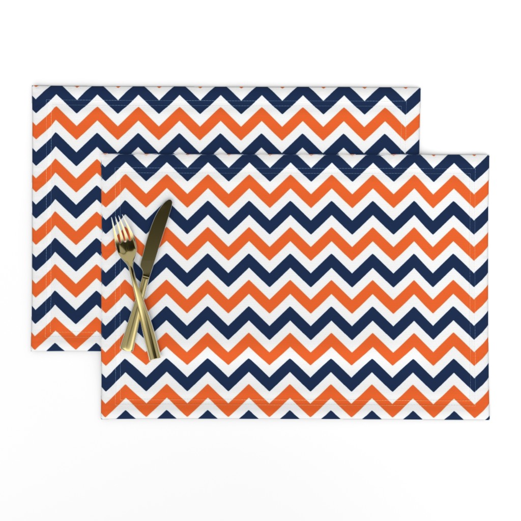 Navy and orange team color _Chevron