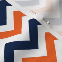 Navy and orange team color _Chevron