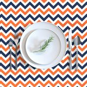 Navy and orange team color _Chevron