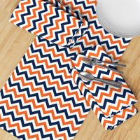 Navy and orange team color _Chevron