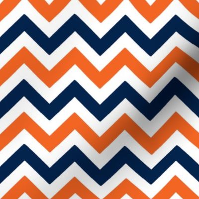 Navy and orange team color _Chevron