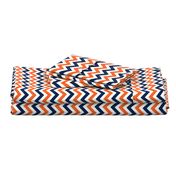 Navy and orange team color _Chevron