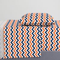 Navy and orange team color _Chevron