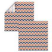 Navy and orange team color _Chevron