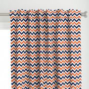 Navy and orange team color _Chevron