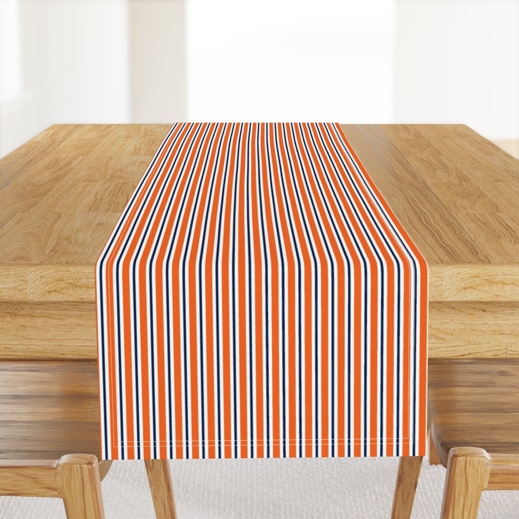 Navy and orange team color _stripe