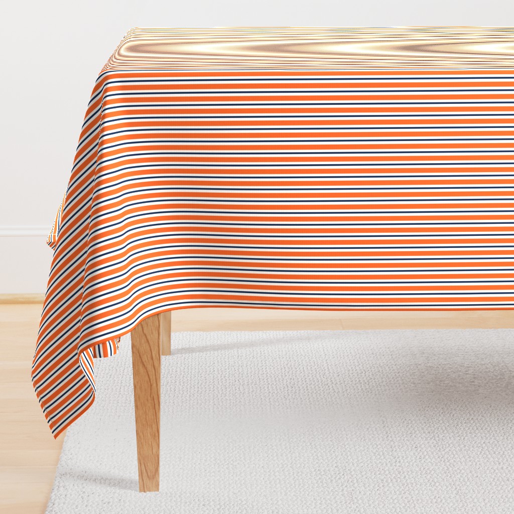 Navy and orange team color _stripe