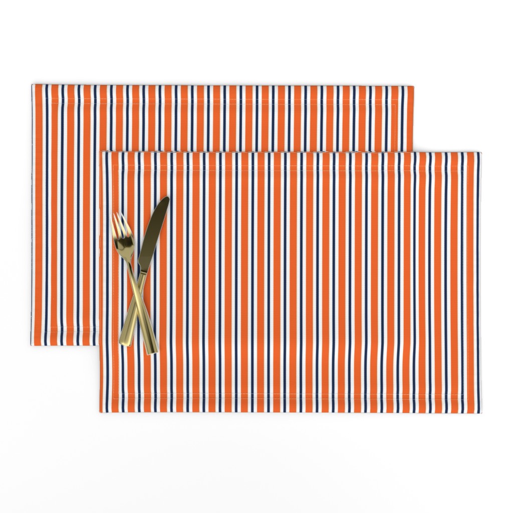 Navy and orange team color _stripe