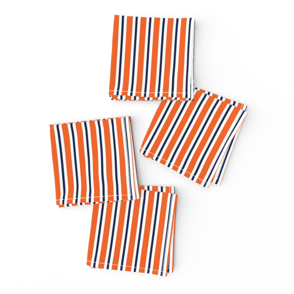 Navy and orange team color _stripe