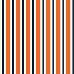 Navy and orange team color _stripe