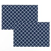 Navy and orange team color _Navy_Blue_Trellis