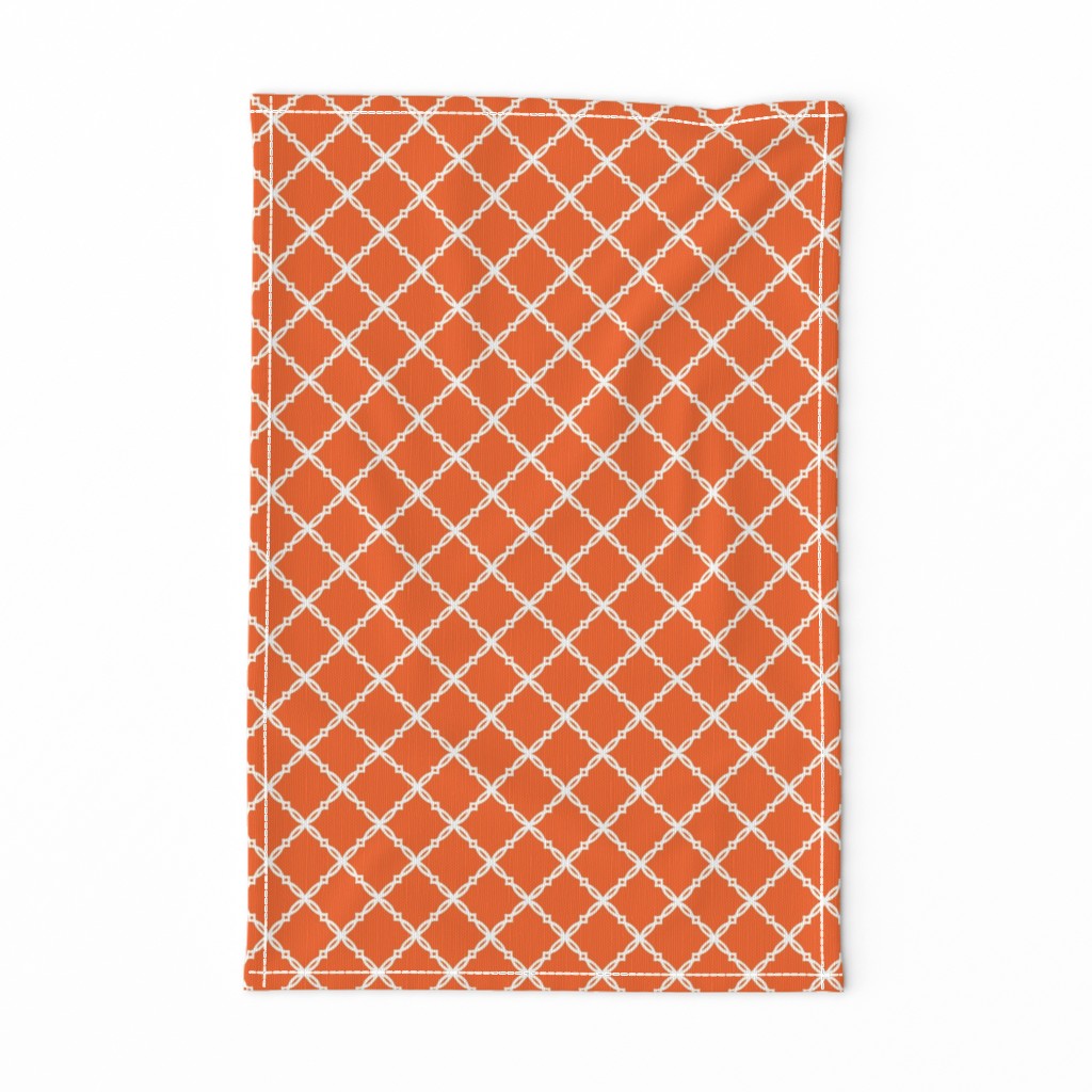 Navy and orange team color _Orange_Trellis