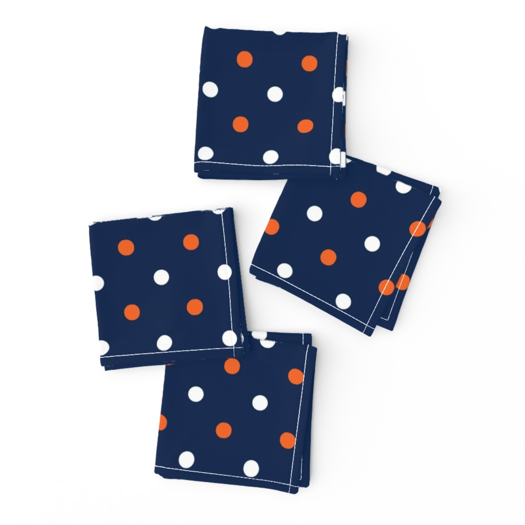 Navy and orange team color _Navy_Dot