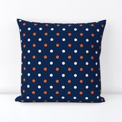 Navy and orange team color _Navy_Dot