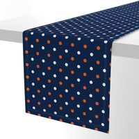 Navy and orange team color _Navy_Dot