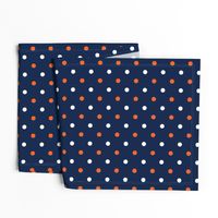 Navy and orange team color _Navy_Dot