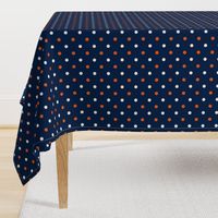 Navy and orange team color _Navy_Dot