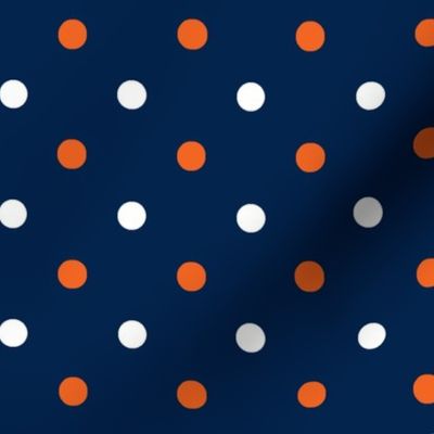 Navy and orange team color _Navy_Dot