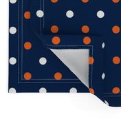 Navy and orange team color _Navy_Dot