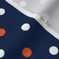 Navy and orange team color _Navy_Dot