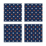 Navy and orange team color _Navy_Dot