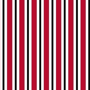 Red and black team color Stripe