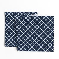 Blue and gold Team color Navy_Trellis