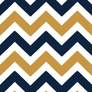 Blue and gold Team color Chevron