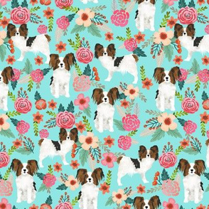 papillons florals mint cute dog fabric toy spaniels dogs cute toy breed dog florals mint best pet papillong gift