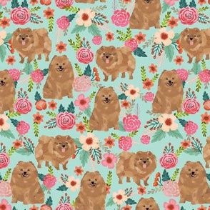 pomeranians cute pom dog fabric pom poms fabric sweet pom dog florals les fleurs fabric sweet pom dog fabric