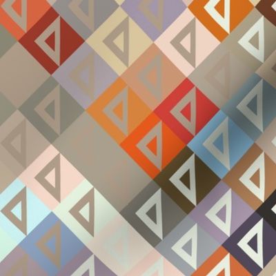 Modern Triangle Color Collage