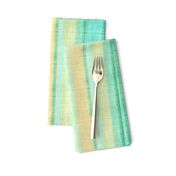 Doll Beach Stripe vertical faux linen in aqua