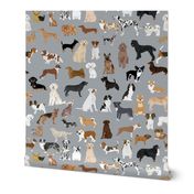 dogs grey fabric cute dog design best dogs grey fabric dogs dog breed fabric dog print dog pattern best dog design