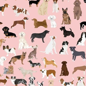 dogs pink cute dog fabric best dog breed pattern dog fabric dog design sweet dogs 
