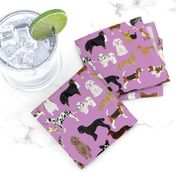 dogs cute dog purple dog fabric best dog breed design dog person fabric dog lovers fabric cute dog quilting fabric