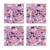 dogs cute dog purple dog fabric best dog breed design dog person fabric dog lovers fabric cute dog quilting fabric