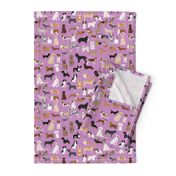 dogs cute dog purple dog fabric best dog breed design dog person fabric dog lovers fabric cute dog quilting fabric