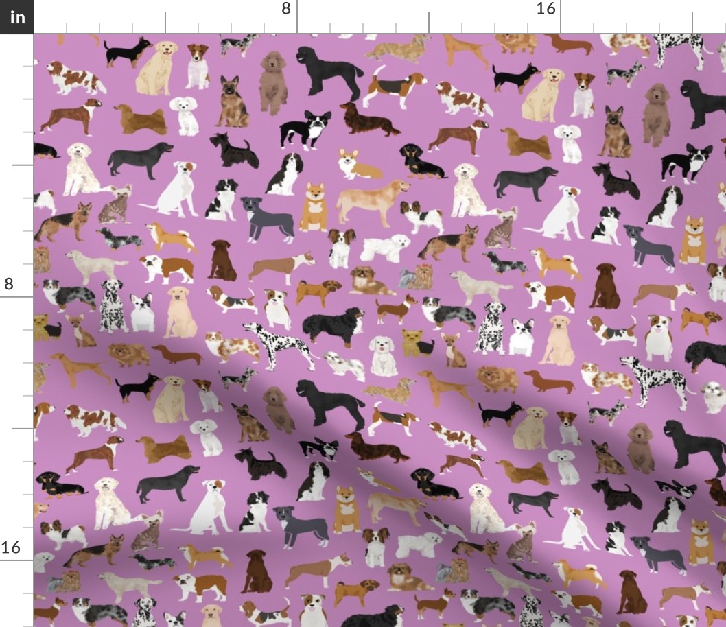 dogs cute dog purple dog fabric best dog breed design dog person fabric dog lovers fabric cute dog quilting fabric