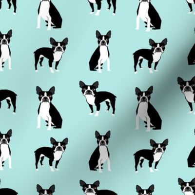 boston terriers mint cute dog fabric best dog design best light mint dog black and white nursery dog fabric