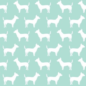 chihuahua dog silhouette fabric mint cute dog design best chihuahuas dog fabric cute chihuahuas dog fabric