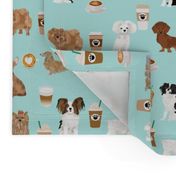 dogs and coffee fabric cute dog breed designs best dogs coffee latte cute dogs fabric with coffee