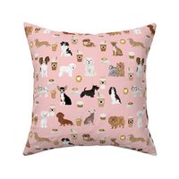 coffee and dogs fabric cute pink dog design best dogs fabrics cute coffee fabric girls must have fabric