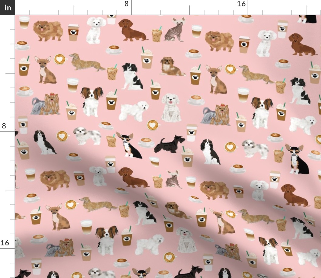 coffee and dogs fabric cute pink dog design best dogs fabrics cute coffee fabric girls must have fabric