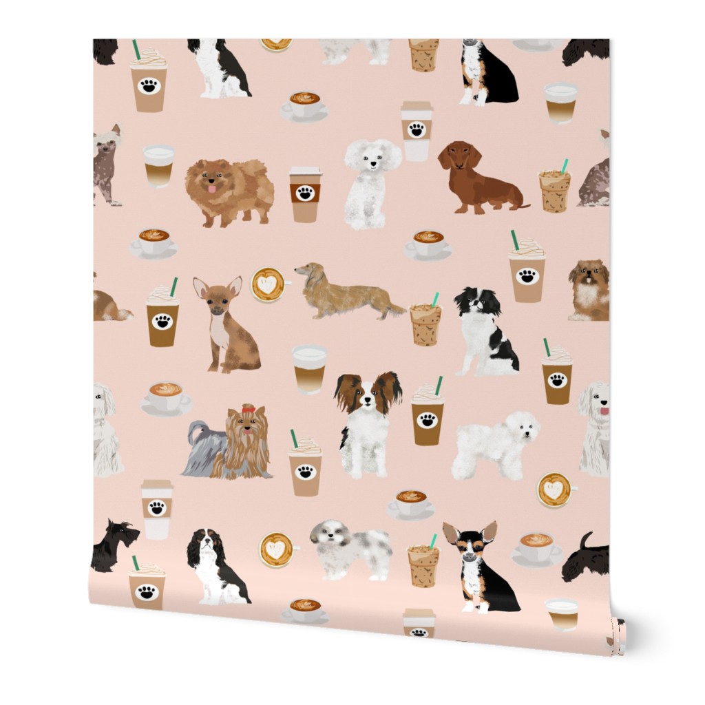 coffee dogs dog fabric cute coffee blush tan coffee fabrics best latte design cute dogs fabric best coffee