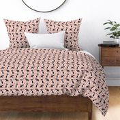 boston terrier pink coffees coffee dog fabric latte fabric cute bostons dog fabric best dog fabric latte