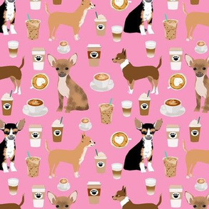 chihuahua dogs pink cute chihuahua dog fabric latte coffees best coffee fabric for chihuahua owners cute chihuahua dogs