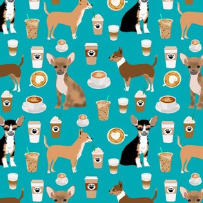 chihuahuas coffee fabric cute dogs dog breed fabrics coffee latte fabric chihuahuas dogs fabric