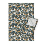 corgi and coffees fabric cute corgi dog fabric coffee cafe latte fabrics cute coffee psl fabrics